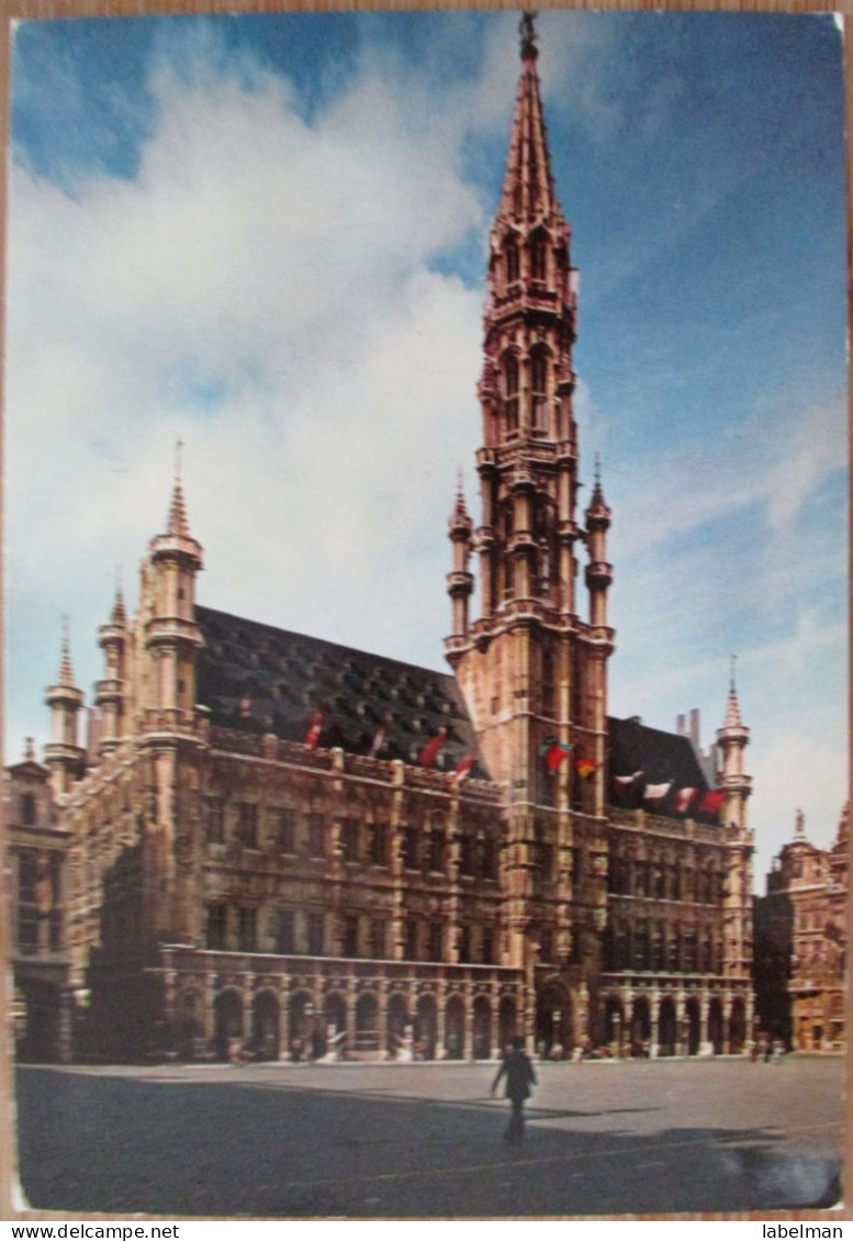 BELGIUM BRUXELLES BRUSSEL LE GRAND PLACE TOWN HALL KARTE CARD CARTE POSTALE ANSICHTSKARTE POSTKARTE POSTCARD CARTOLINA - Brussel Bij Nacht