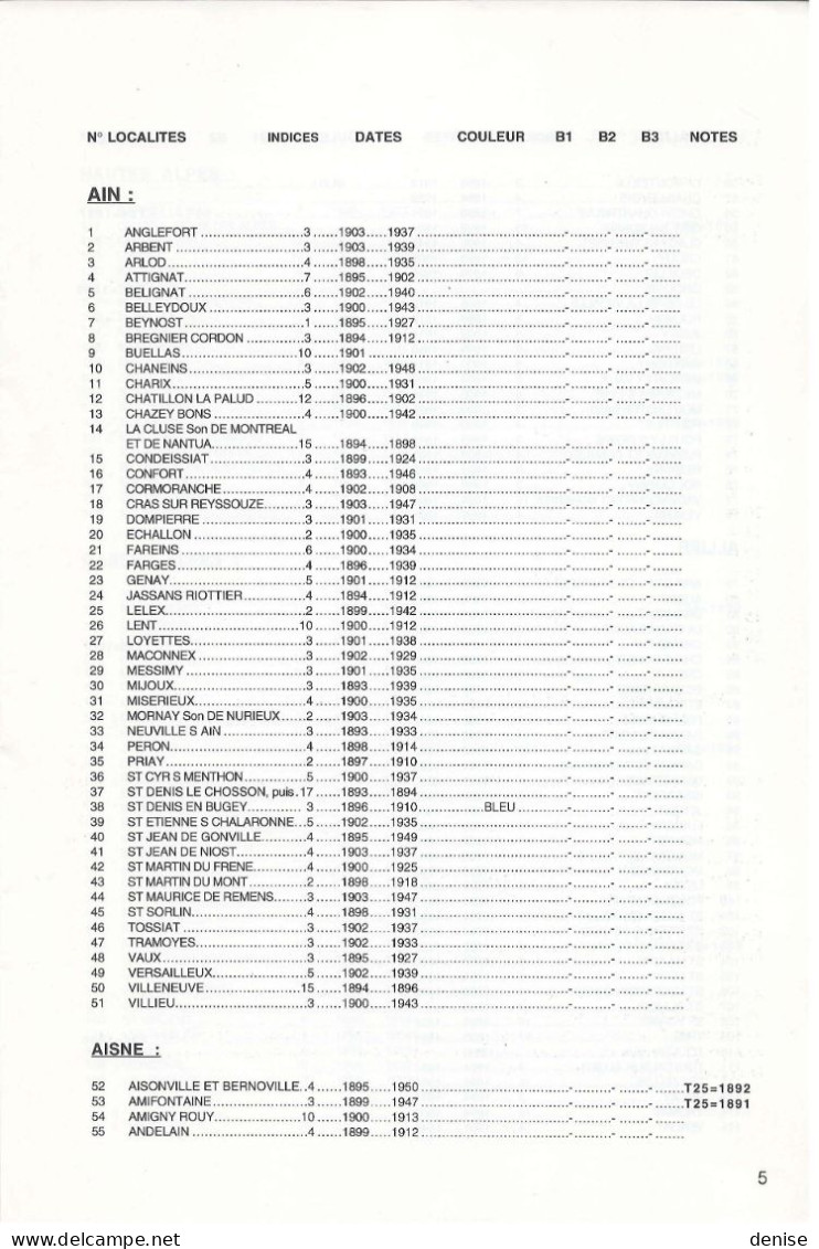 Catalogue Des Cachets Facteurs Boitiers Type 1884, Pothion, 1997 - Frankreich