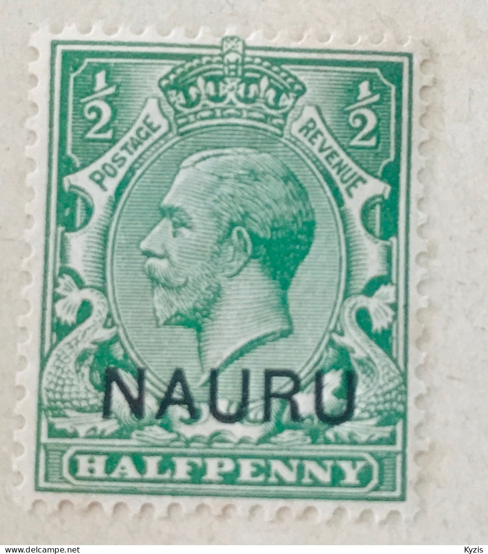 OCÉANIE - Nauru, 1916-1923, SC 1/2/4/6/7,  MLH, Très Bel Ensemble Avec Belles Dentelures - Nauru