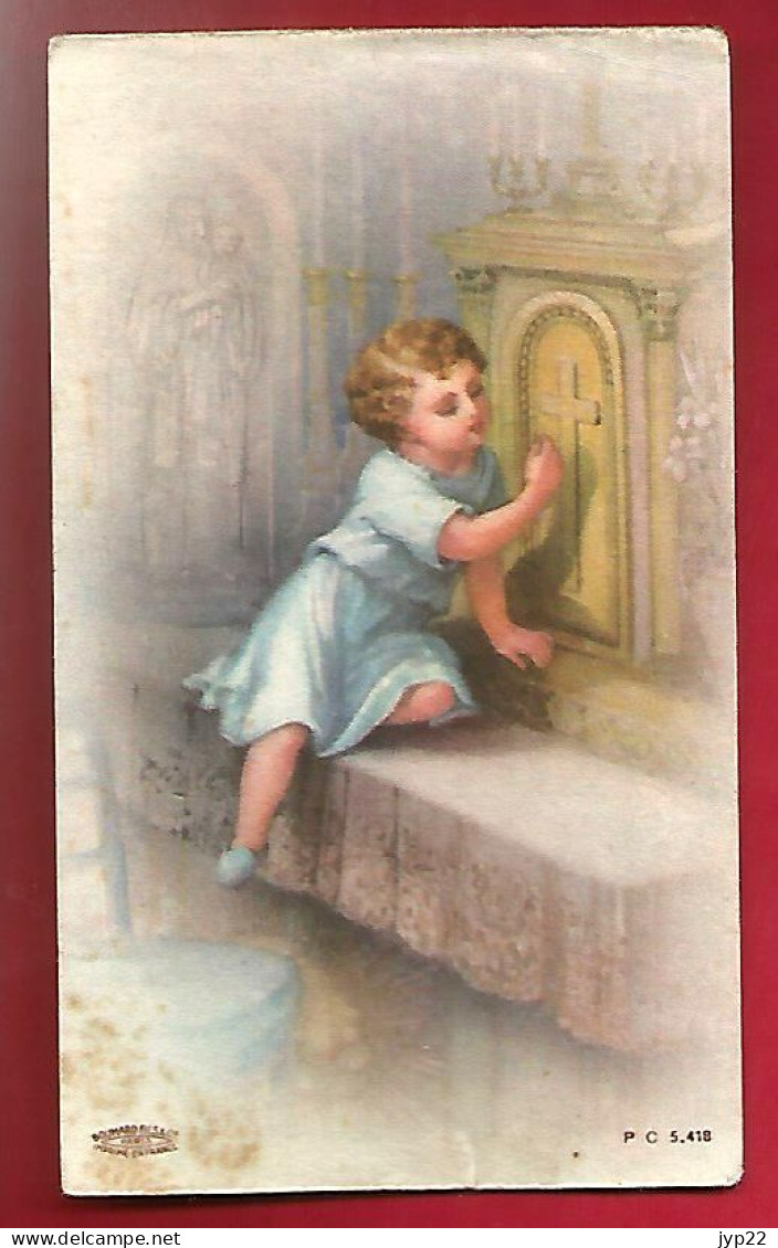 Image Pieuse Ed Boumard P C 5418 - Enfant Tabernacle ... - Françoise Lesage Notre Dame De La Salette 31-12-1950 - Imágenes Religiosas