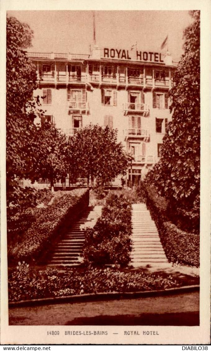 BRIDES-LES-BAINS  ( SAVOIE )   LOT DE 6 CARTES .HOTEL DE LA VANOISE.VUE PANORAMIQUE.ROYAL HOTEL .PLACE CENTRALE  . . . - Brides Les Bains