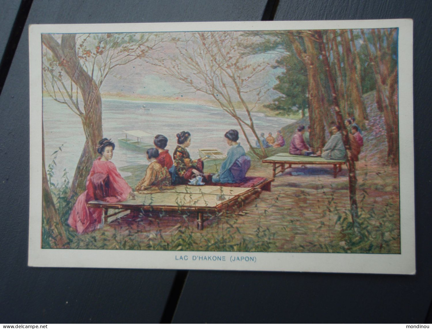 Belle Cpa Lac D'Hakone (Japon) - Publicité "MALACEINE" - Autres & Non Classés