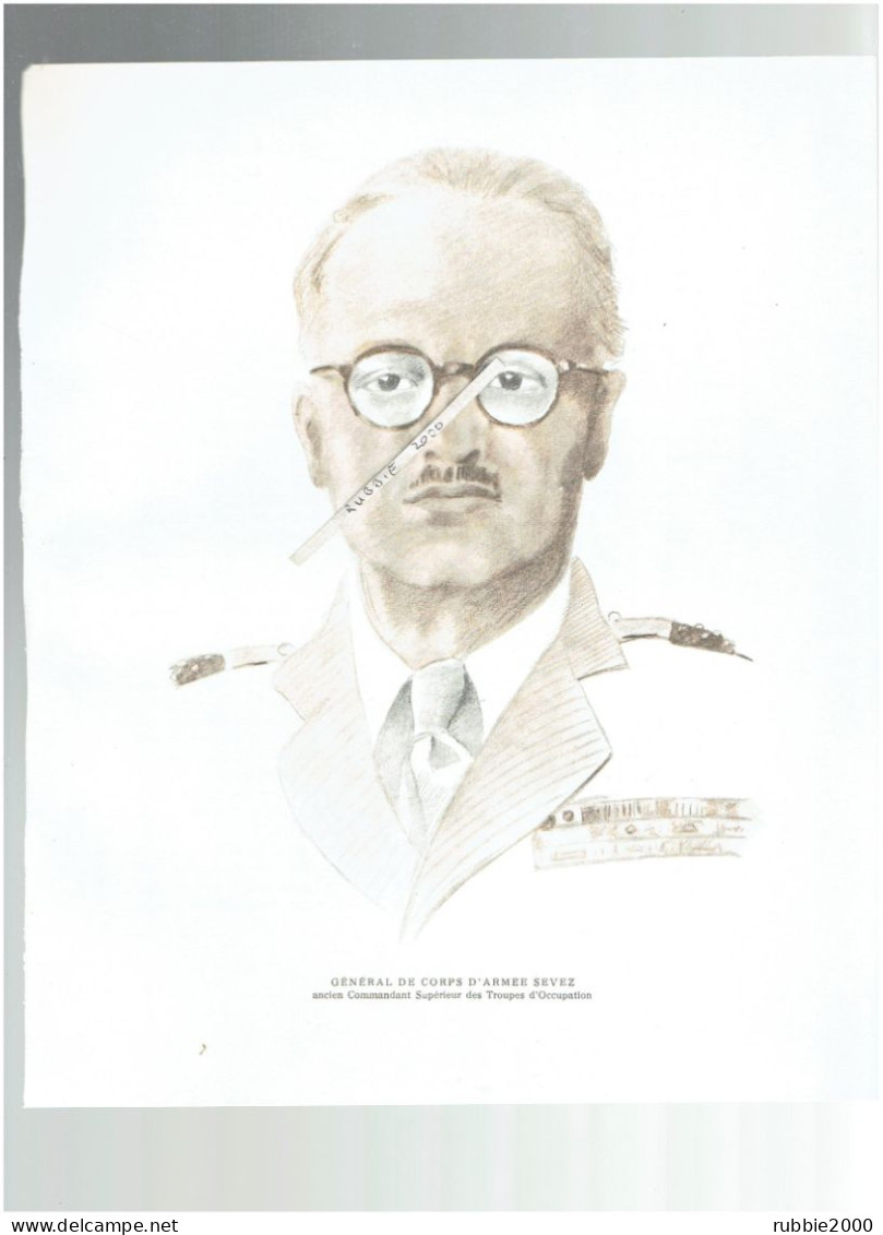 GENERAL FRANCOIS SEVEZ 1891 CHAMBERY 1948 ICHENHEIM ALLEMAGNE GUERRE 1939 1945 WWII - Documents