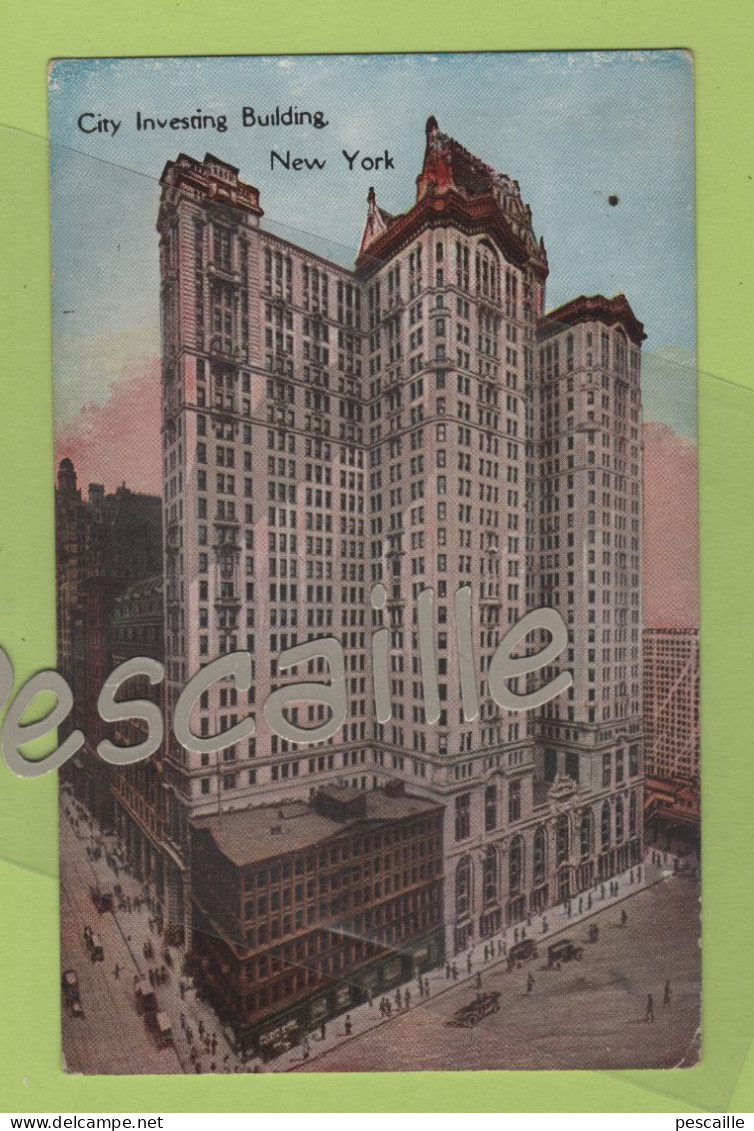 CP COLORISEE CITY INVESTING BUILDING - NEW YORK - SUCCESS POSTAL CARD C° PUB. NEW YORK N° 1001 - Wall Street