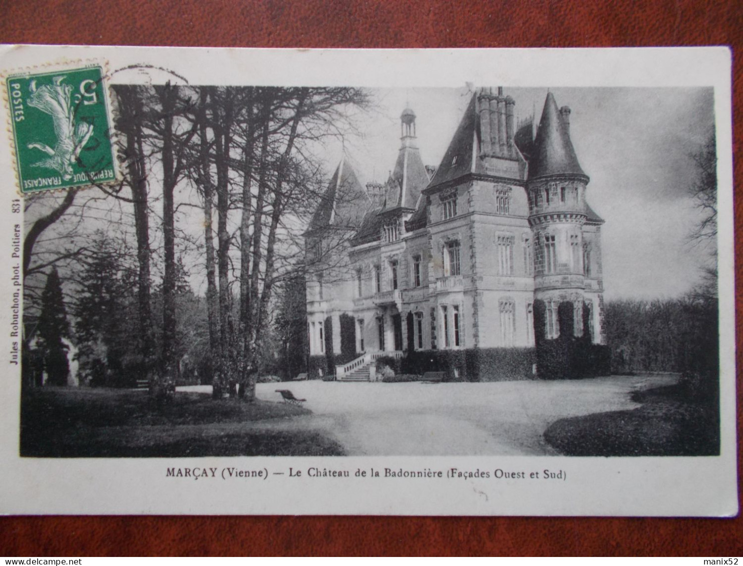 86 - MARCAY - Le Château De La Badonnière (Façade Ouest Et Sud). - Otros & Sin Clasificación