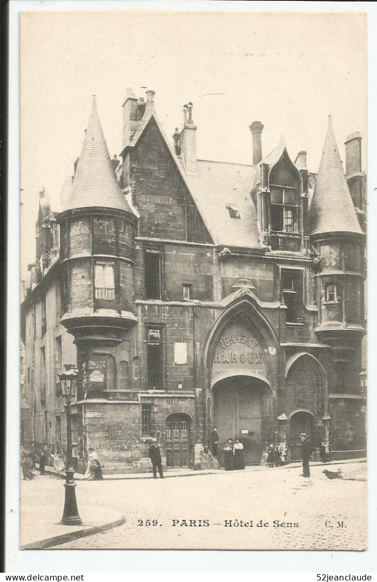 Paris Hôtel De Sens   1910    N° 259 - Distretto: 04