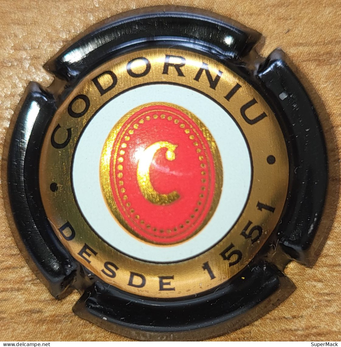 Capsule Cava D'Espagne CODORNIU Série C De Codorniu, Noir & Cuivre Foncé Nr 24a - Placas De Cava