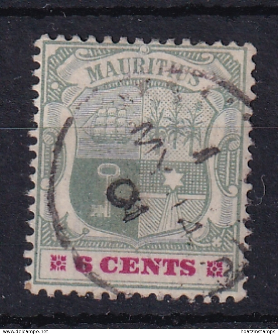 Mauritius: 1895/99   Badge   SG131     6c     Used - Mauritius (...-1967)