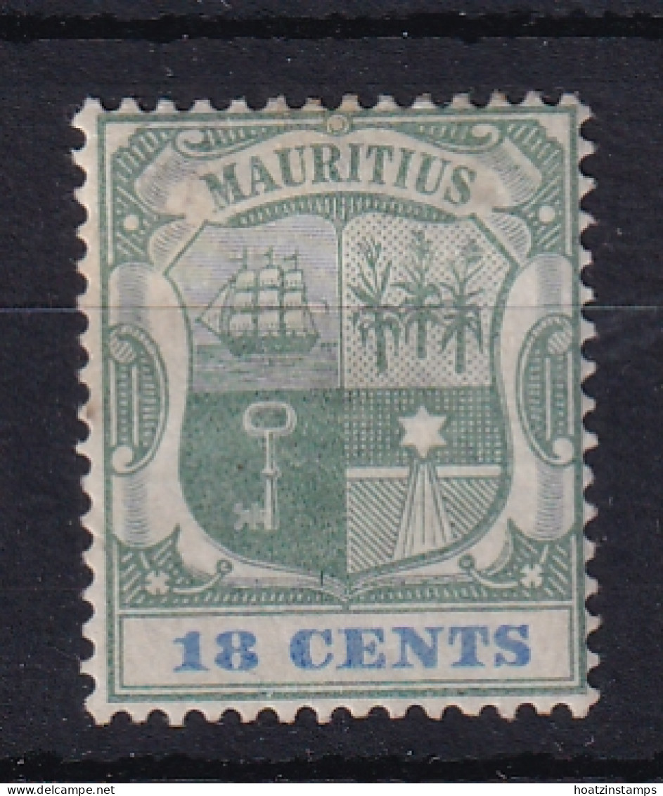 Mauritius: 1895/99   Badge   SG132     18c     MH - Maurice (...-1967)