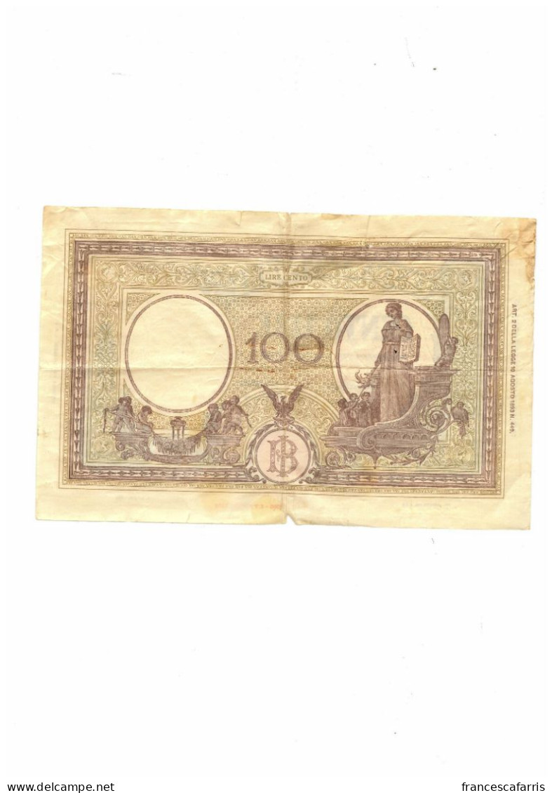 100 LIRE 1943 - Otros & Sin Clasificación