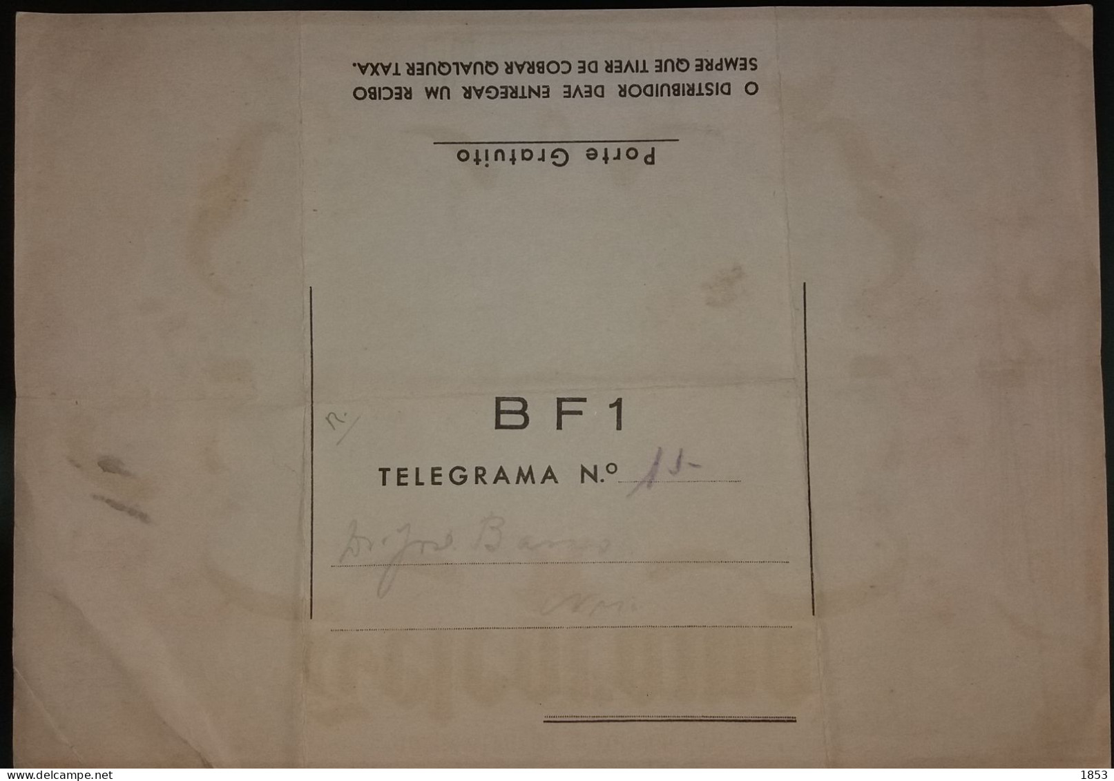 TELEGRAMA  BF1 - NATAL - Covers & Documents