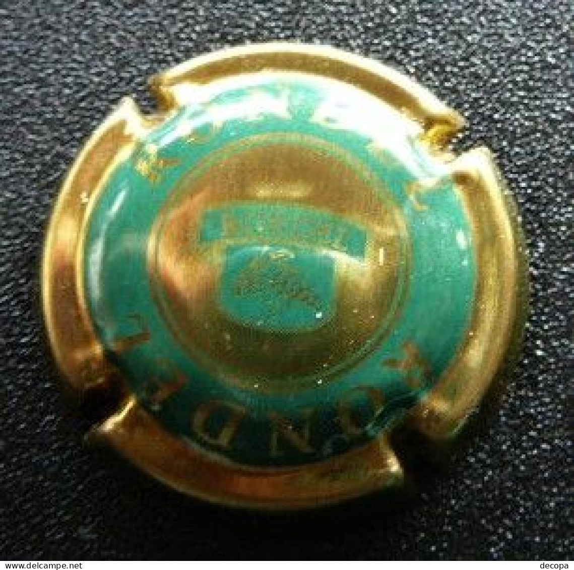 (dc-217) CAPSULE  Cava Rondel      Or/vert Foncé    Goud/donkergroen - Mousseux