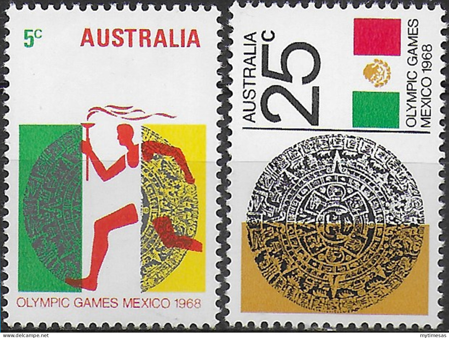 1968 Australia Olympic Games Mexico 2v. MNH Michel N. 406/07 - Other & Unclassified