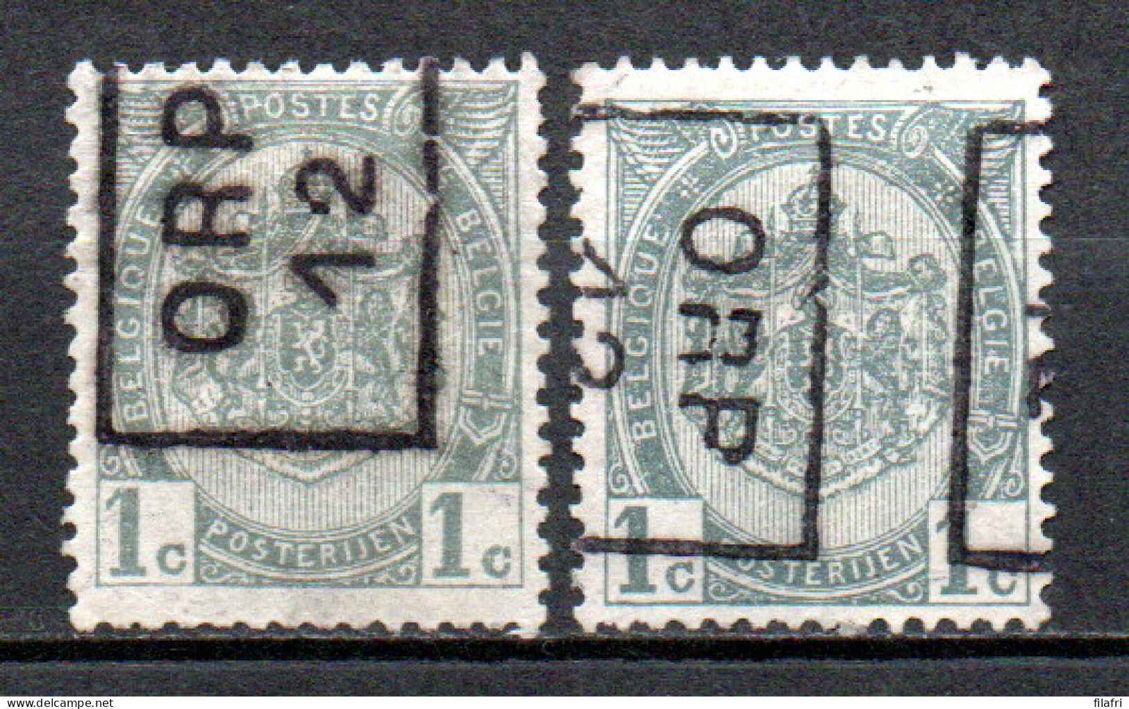 1861 Voorafstempeling Op Nr 81 - ORP 12 - Positie A & B - Rollo De Sellos 1910-19