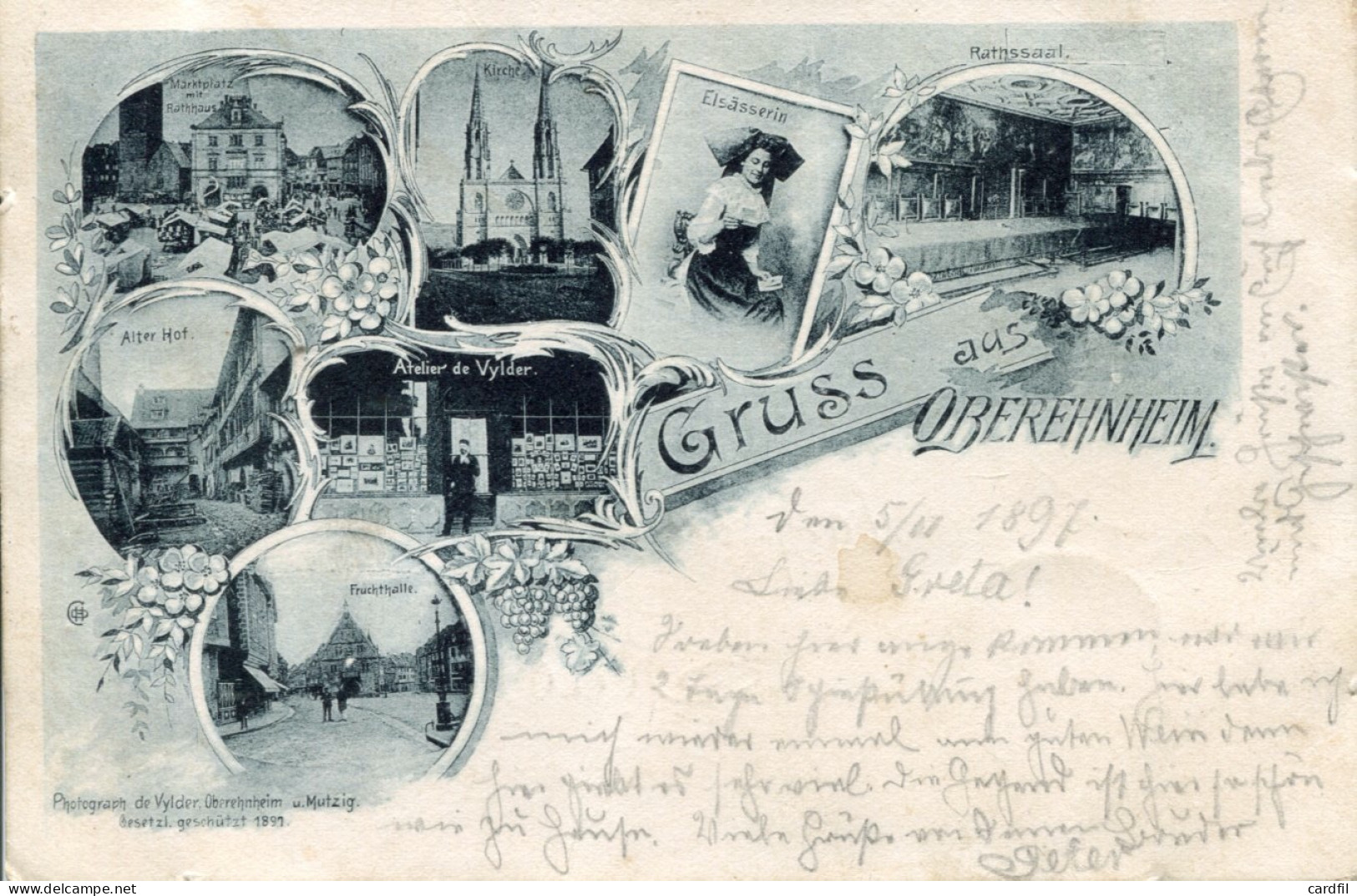 OBERNAI - Précurseur 1897 Atelier De Vylder - Obernai