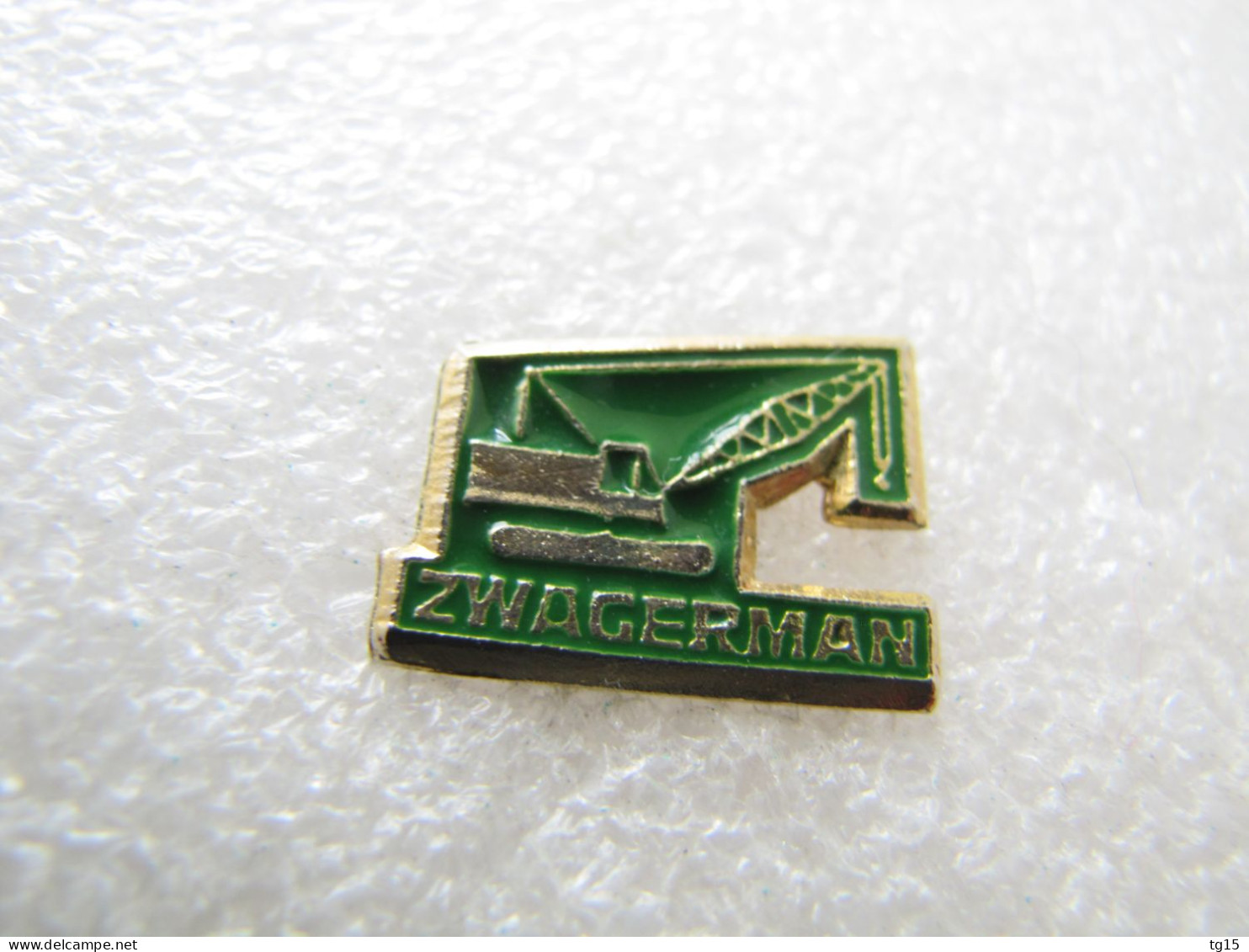 PIN'S    ENGINS DE CHANTIER   PELLETEUSE  ZWAGERMAN   TRAVAUX PUBLICS - Transportation