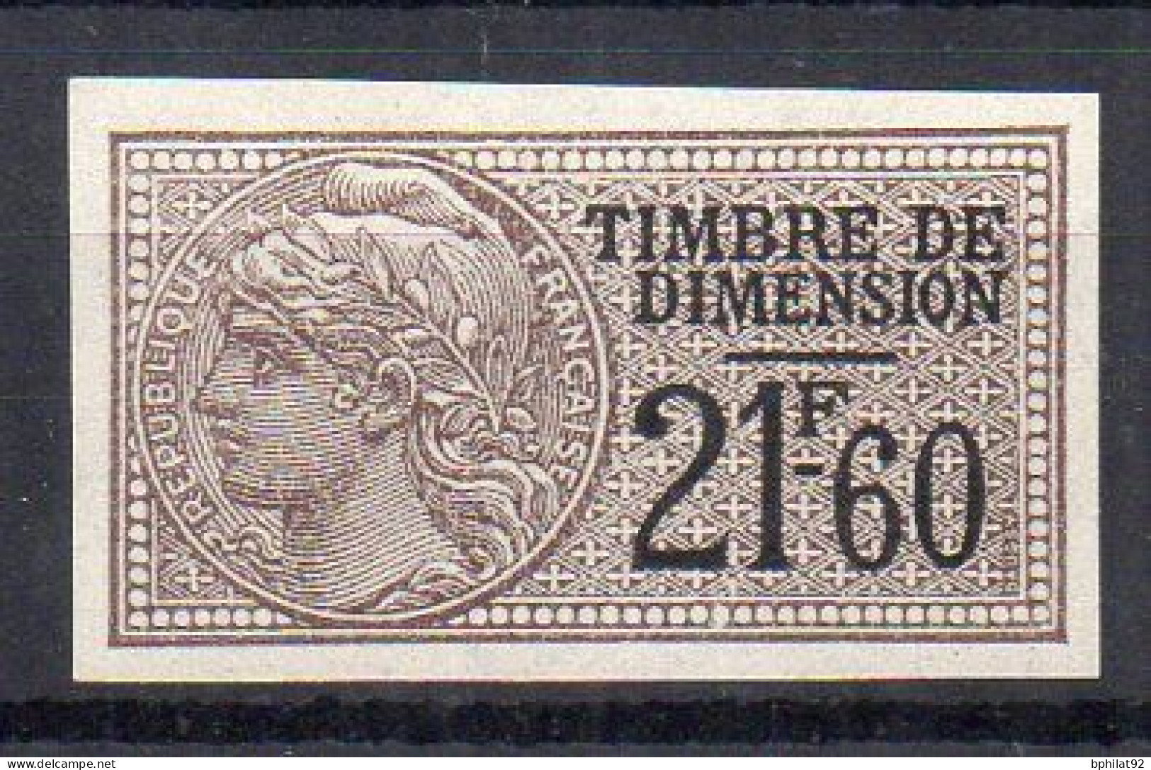 !!! FISCAL, DIMENSION N°105 NEUF** SIGNE CALVES - Stamps