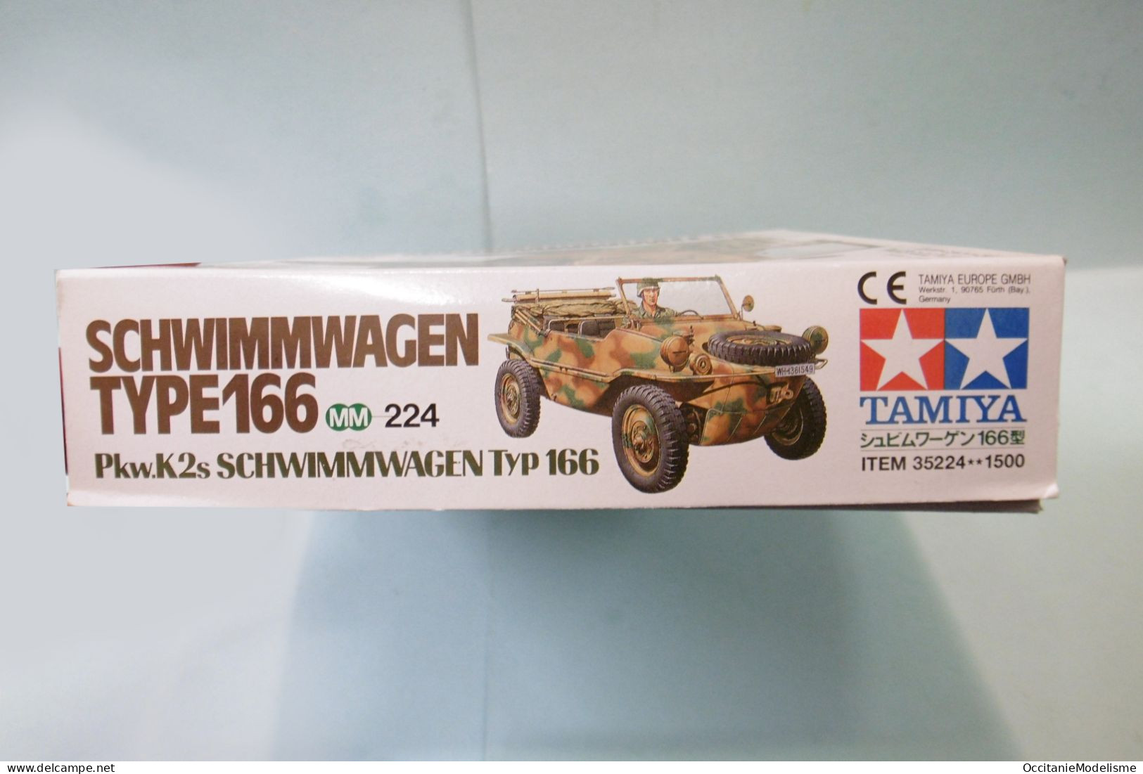 Tamiya - SCHWIMMWAGEN TYPE 166 Amphibie WWII Militaire Maquette Kit Plastique Réf. 35224 BO 1/35 - Véhicules Militaires