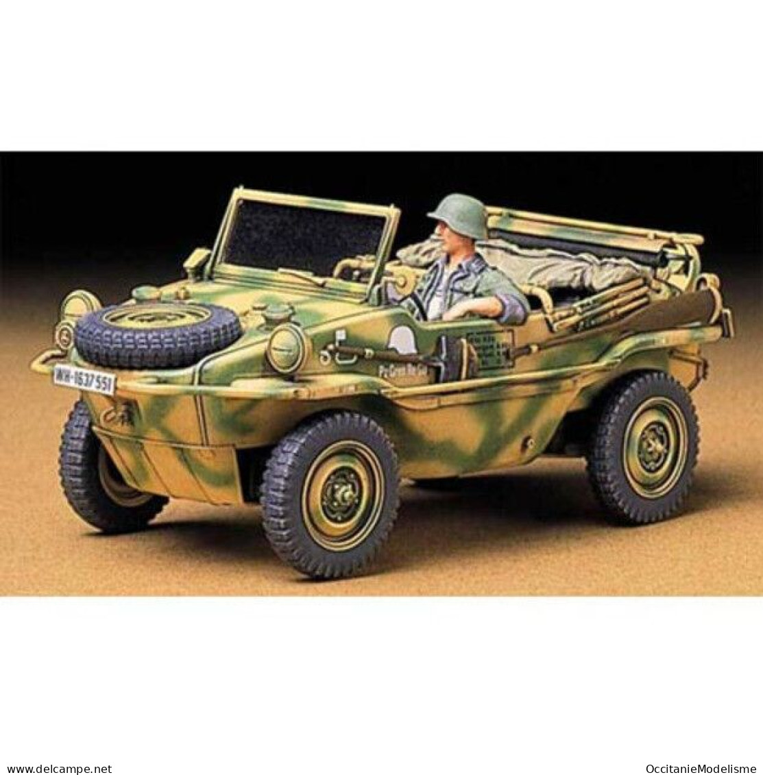 Tamiya - SCHWIMMWAGEN TYPE 166 Amphibie WWII Militaire Maquette Kit Plastique Réf. 35224 BO 1/35 - Vehículos Militares