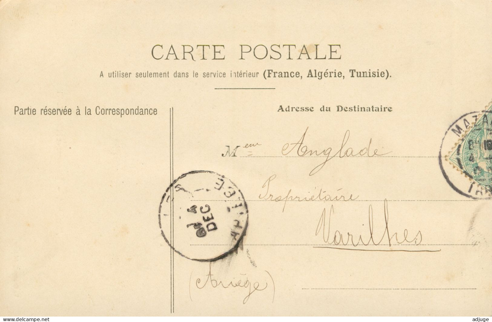 CPA- MAZAMET- L'Arnette Et L'Hôtel De Ville -Carayol éditeur 1905 *TBE - Mazamet