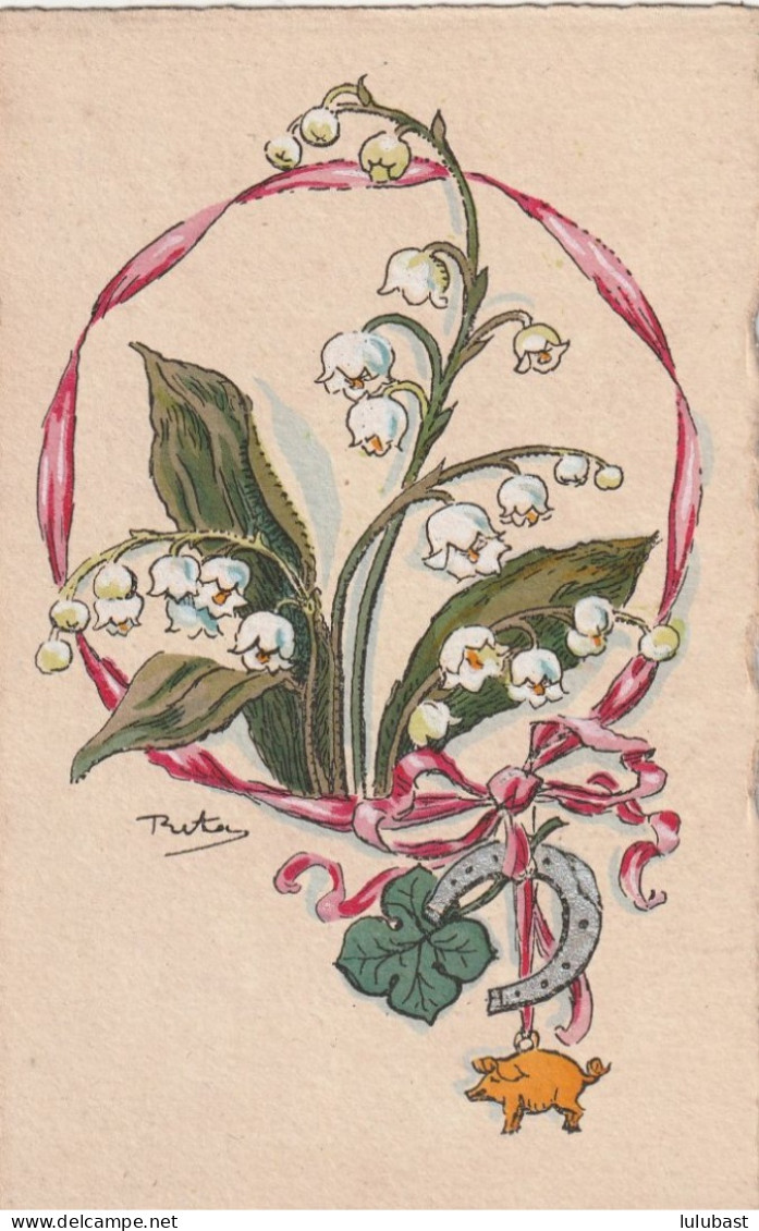 Muguet Porte - Bonheur... à L'éléphant Pain D'épice . - Fleurs