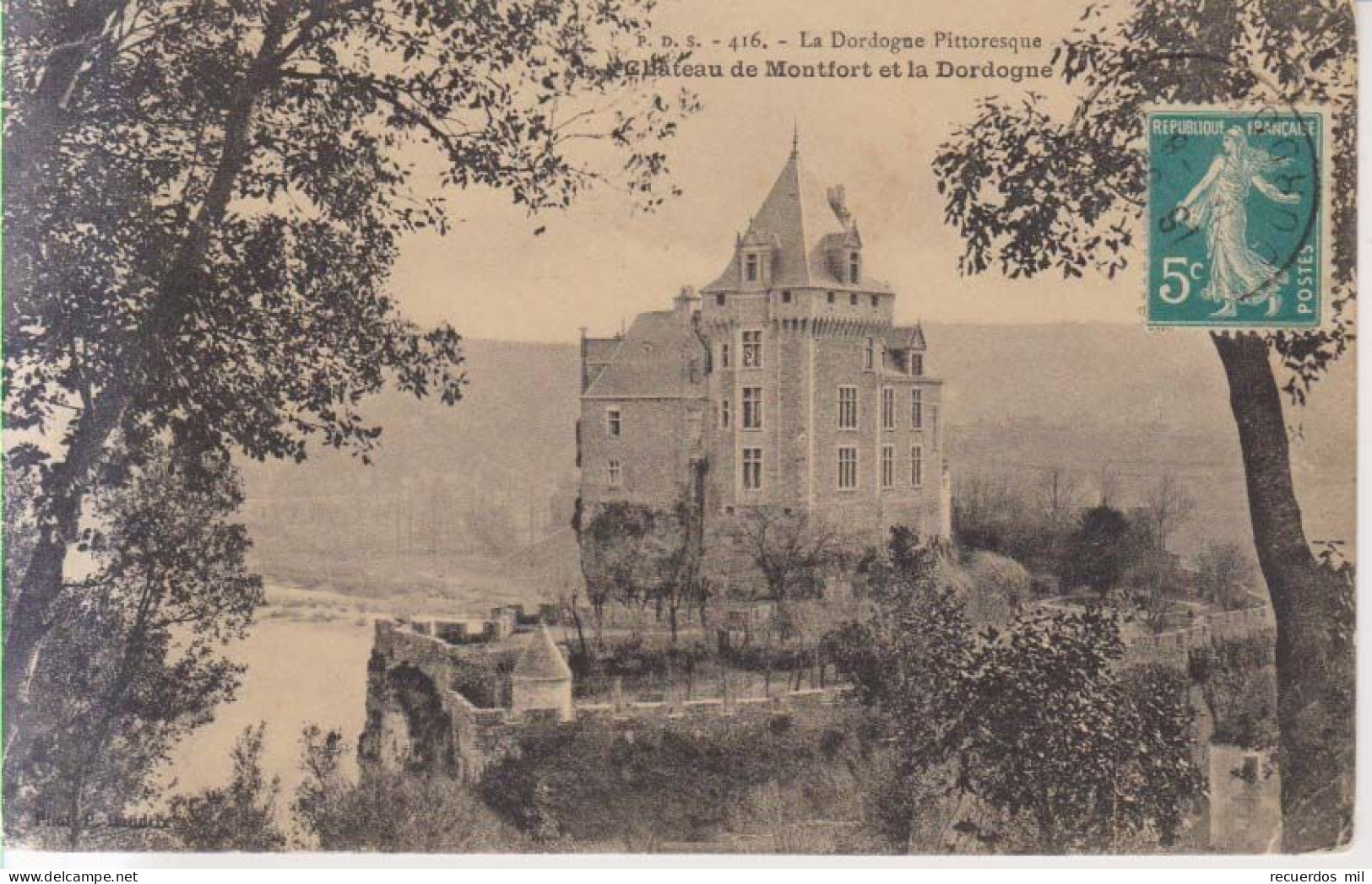 Chateau De Montfort De La Dordogne   1911 - Sarlat La Caneda