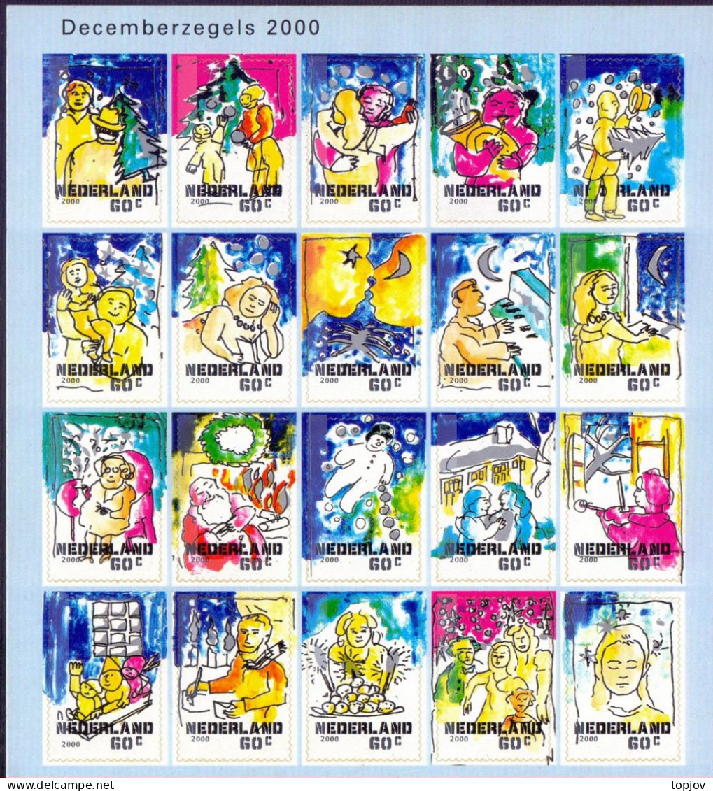 NETHERLANDS - DECEMBER MARKET - COMICS CARICATURES - **MNH - 2000 - Bandes Dessinées