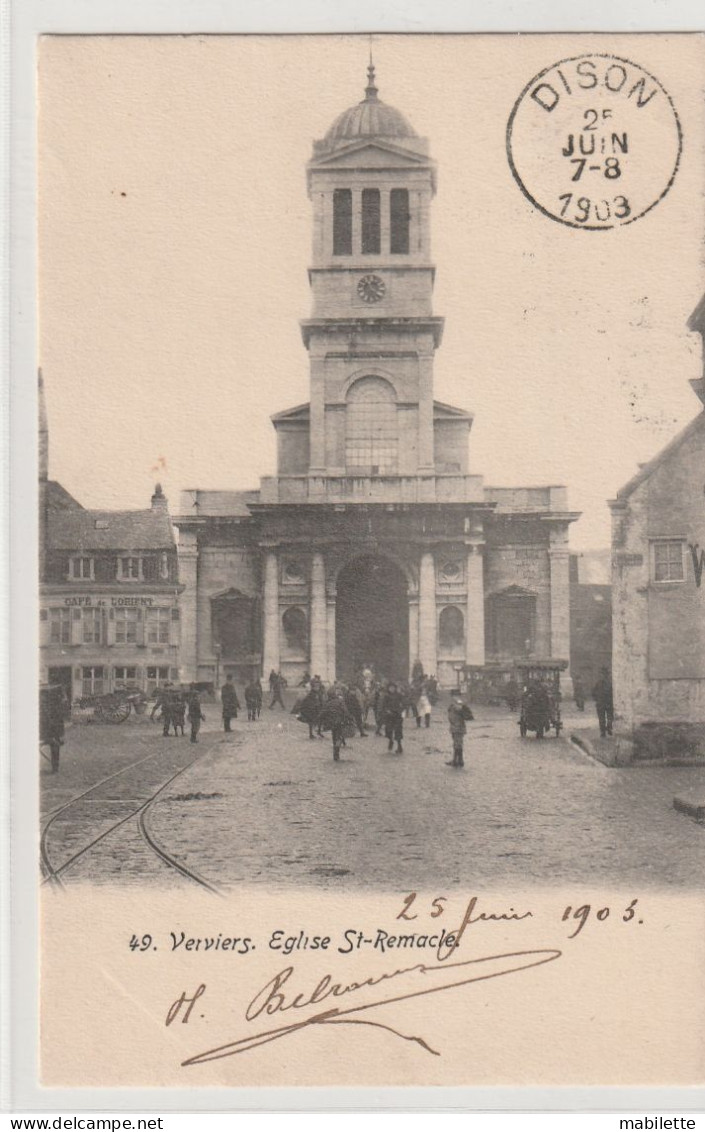 Carte 1903 - Verviers