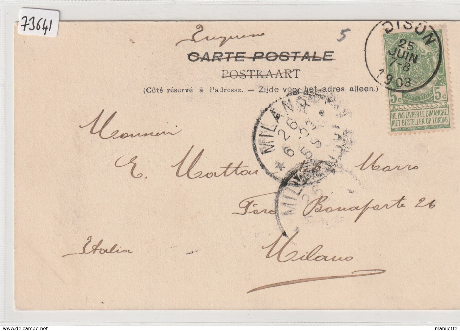 Carte 1903 - Verviers