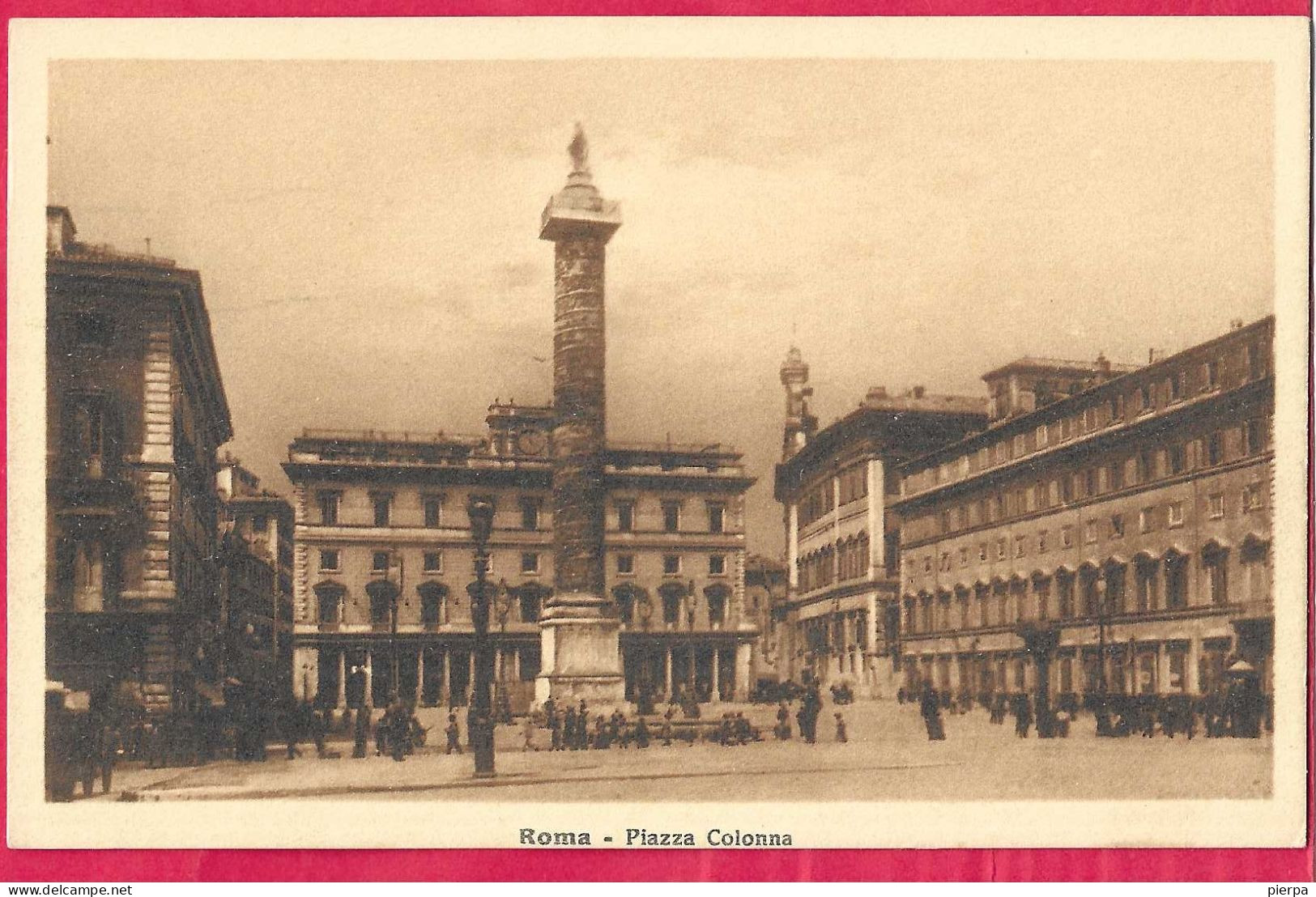 ROMA - PIAZZA COLONNA  - FORMATO PICCOLO - EDIZ. ORIGINALE STA - NUOVA - Lugares Y Plazas