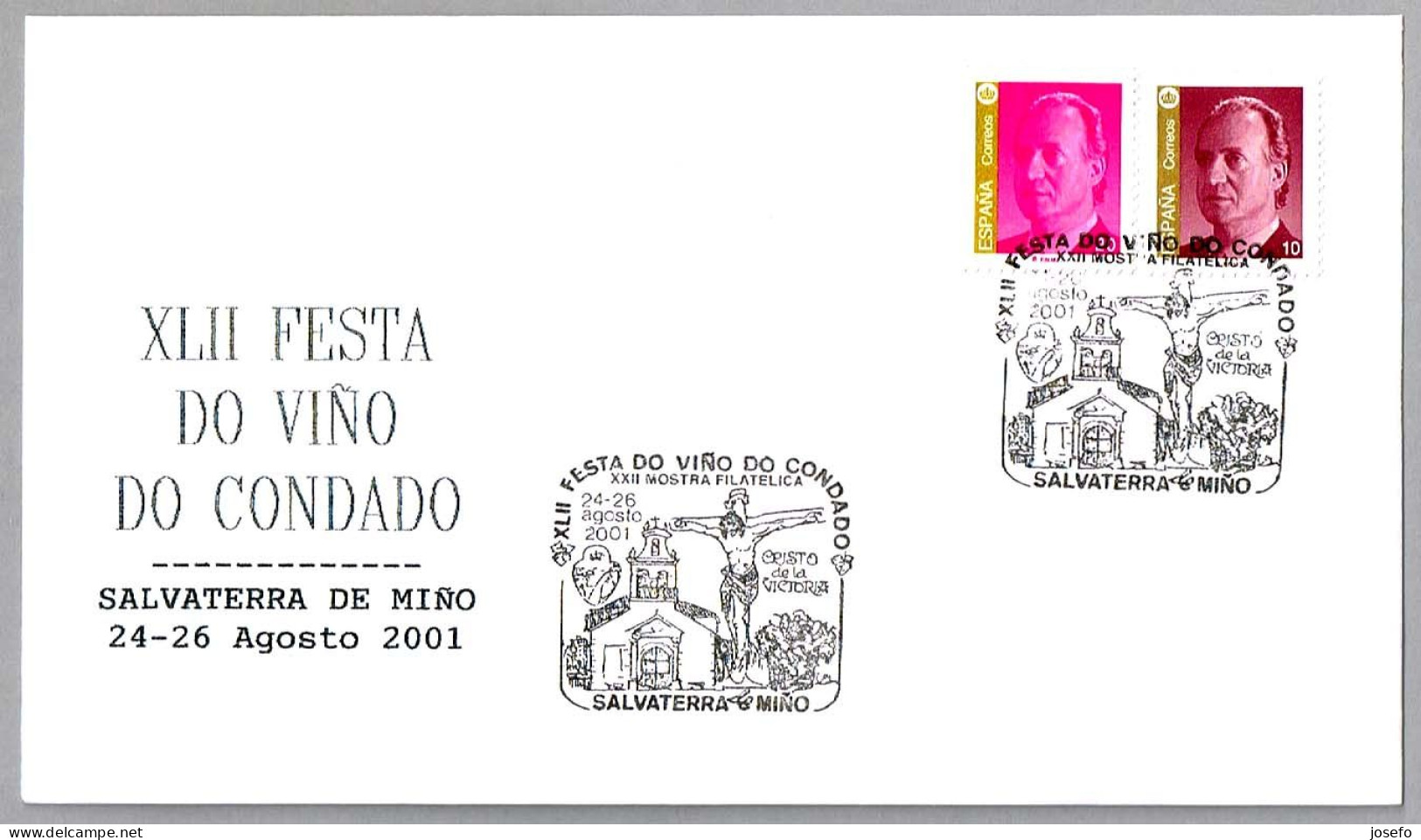 FIESTA DEL VINO DEL CONDADO - FEST OF THE WINE. Salvaterra De Miño, Pontevedra, Galicia, 2001 - Vinos Y Alcoholes