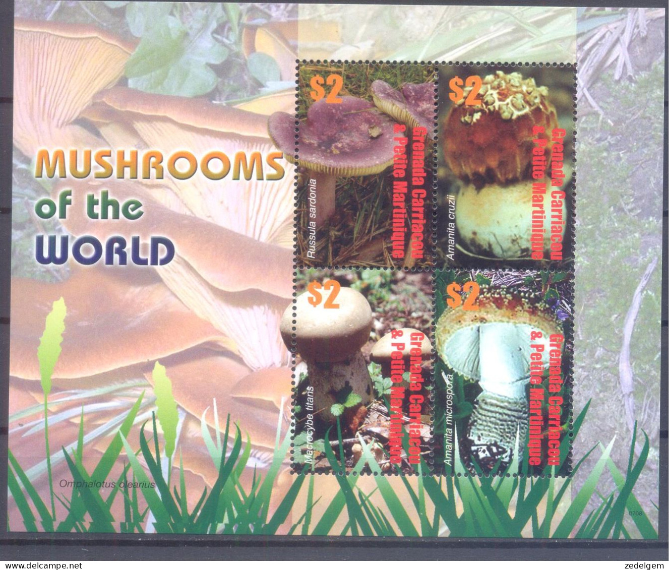GRENADA CARRICOU    ( PAD074) XC - Mushrooms