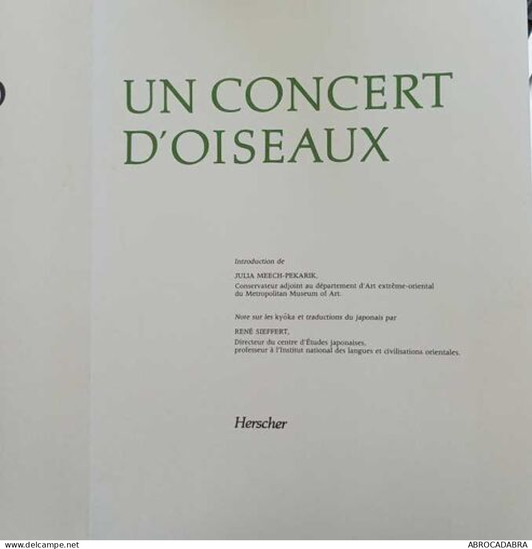 Un Concert D'oiseaux - Arte