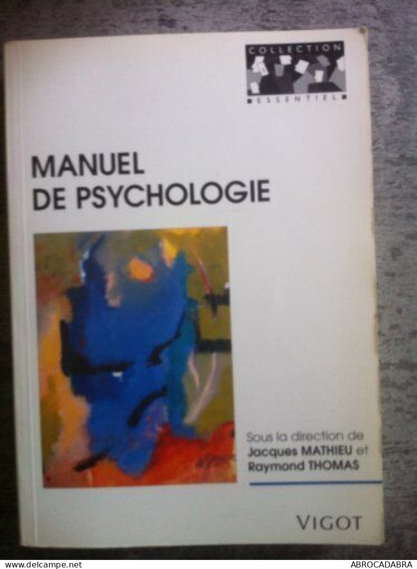 Manuel De Psychologie - Psicologia/Filosofia