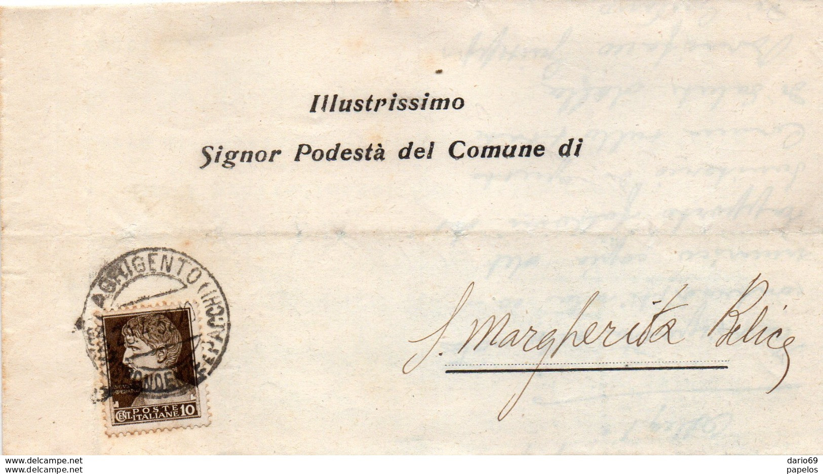 1932  LETTERA CON ANNULLO AGRIGENTO - Storia Postale