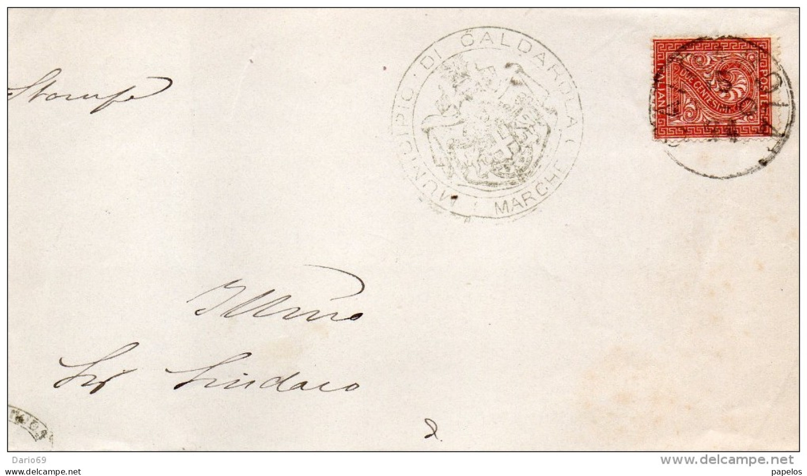 1894  LETTERA CON ANNULLO CALDAROLA MACERATA - Storia Postale