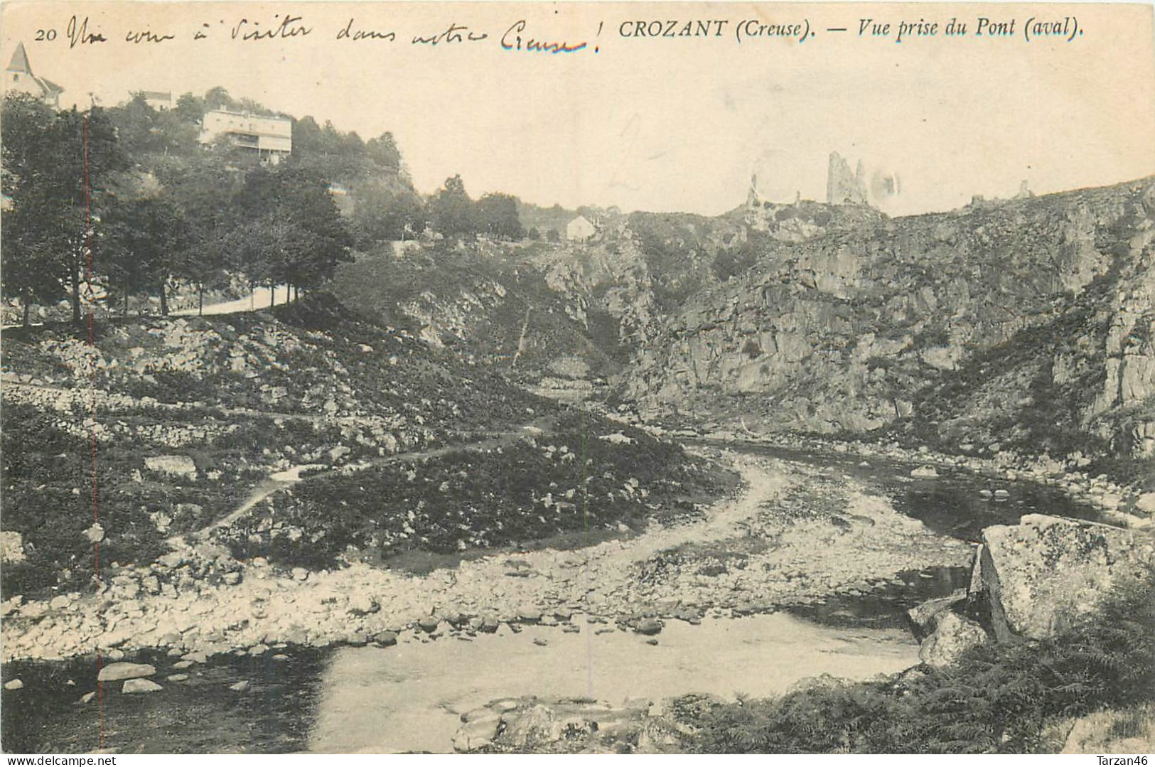 26.04.2024 - A - 20.CROZANT - Vue Prise Du Pont (aval) - Crozant