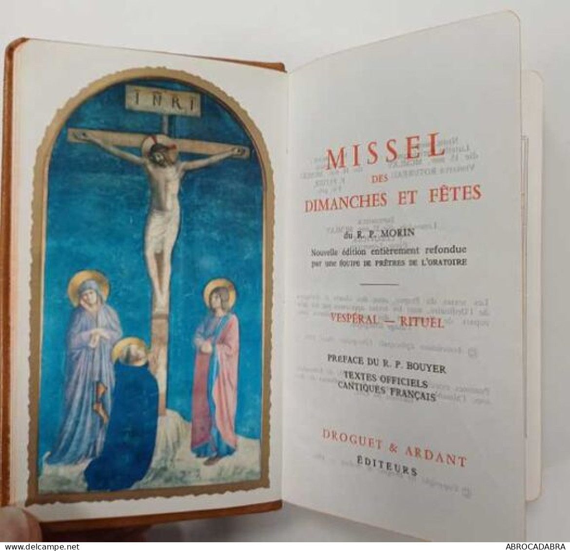 Missel Des Dimanches Et Fêtes N°878 Du R.P. Morin Vespéral - Rituel Préface Du R.P. Bouyer Textes Officiels Cantiques Fr - Religión