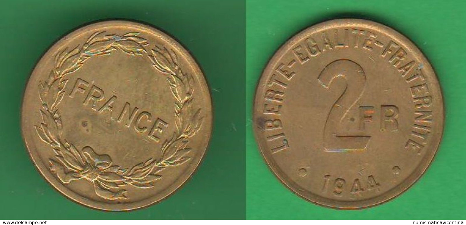 France Libre 2 Francs 1944 Francia - 2 Francs