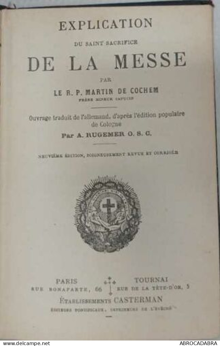 Explication Du Saint Sacrifice De La Messe - Religión