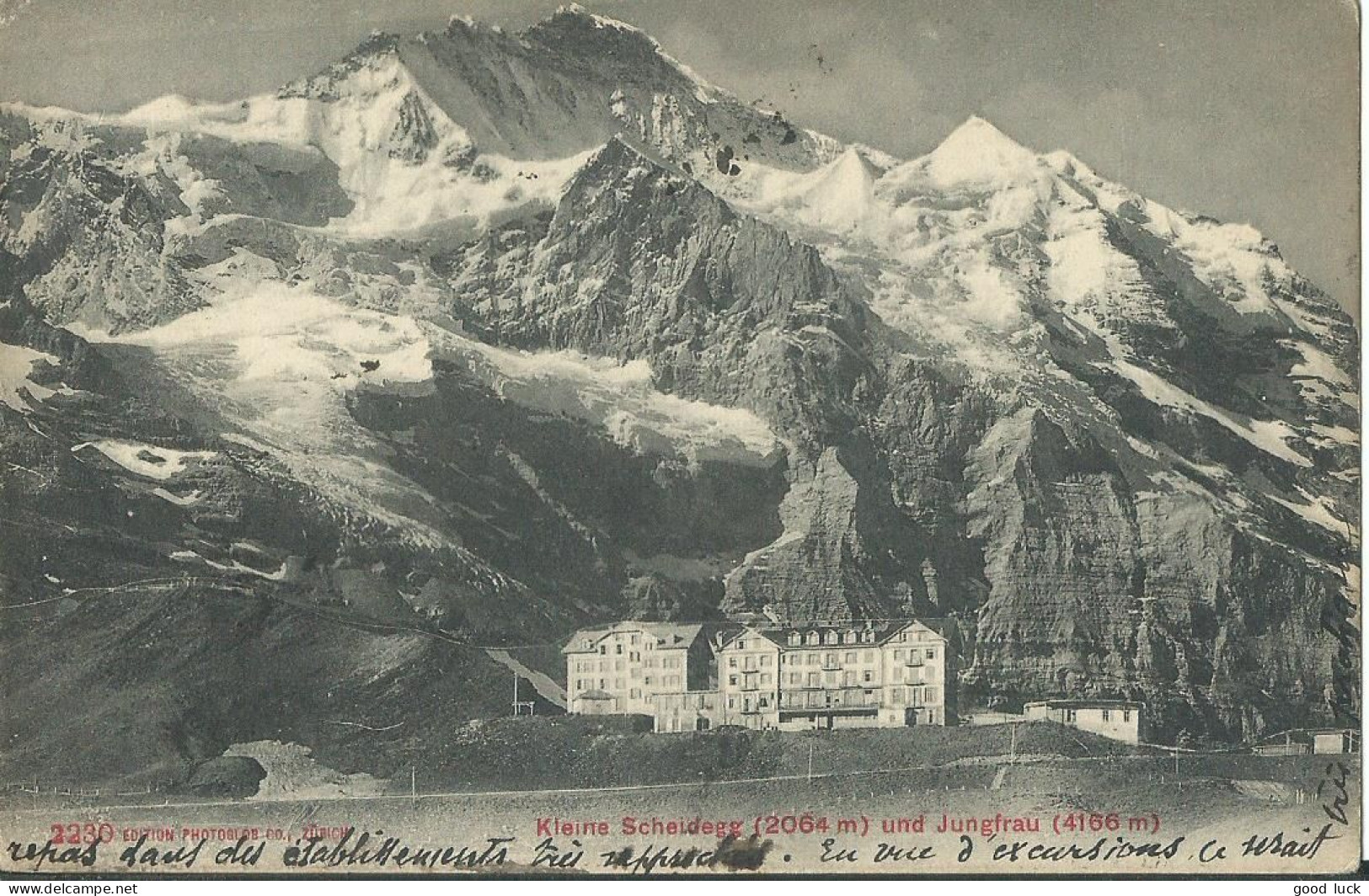 SUISSE CARTE 10c MARQUE LINEAIRE INTERLAKEN + AMBULANT N°15  POUR PARIS DE 1908 LETTRE COVER - Brieven En Documenten