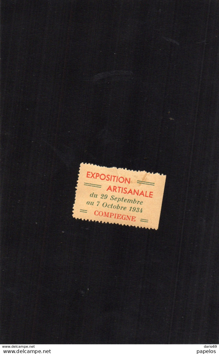 1934  FRANCOBOLLO ESPOSIZIONE ARTIGIANALE - Erinofilia