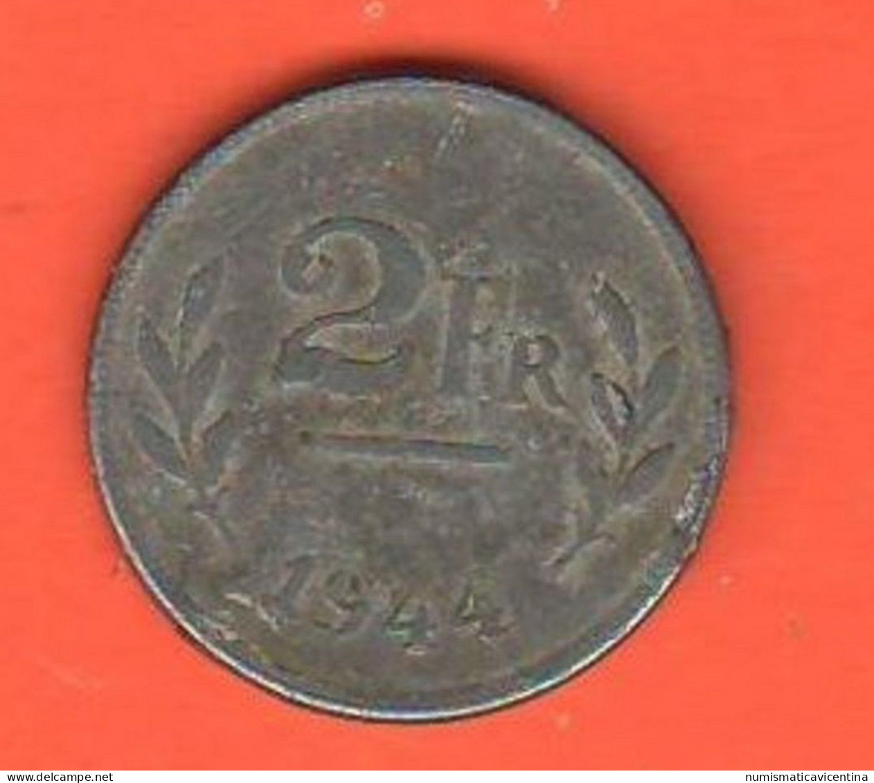Belgio 2 Francs 1944 Belgium Belgique Allied Occupation - 2 Francs (Liberación)