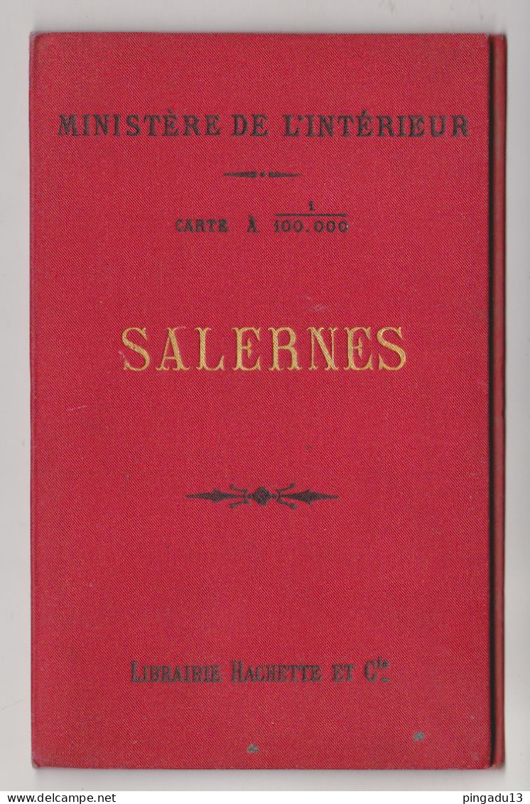 Fixe Carte Du Ministère De L'Intérieur : Salernes Var - 1 / 100 000ème - 1889. - Mapas Geográficas