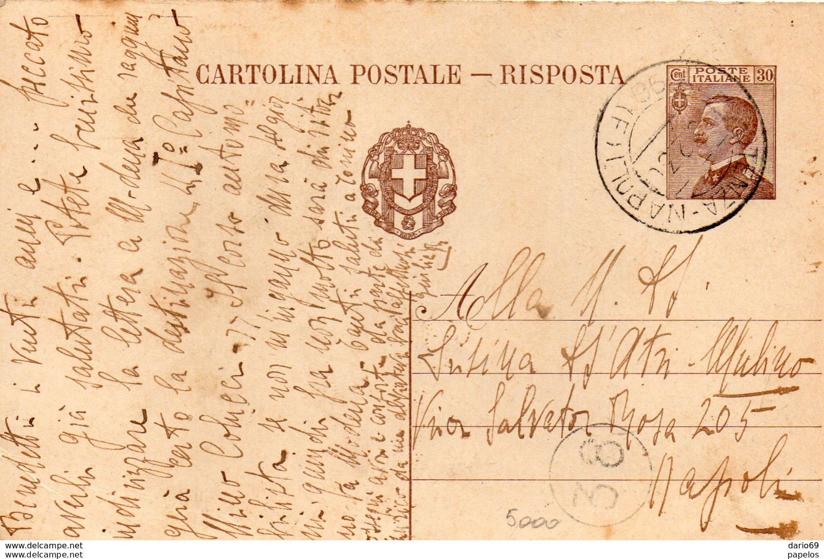 1923  CARTOLINA - Entero Postal