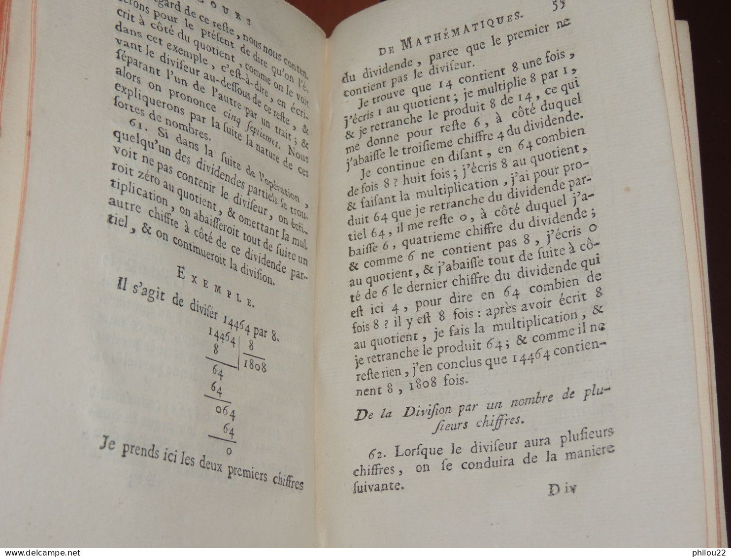 Cours De Mathématiques, à L'usage Des Gardes Du Pavillon Et De La Marine  1775 - 1701-1800