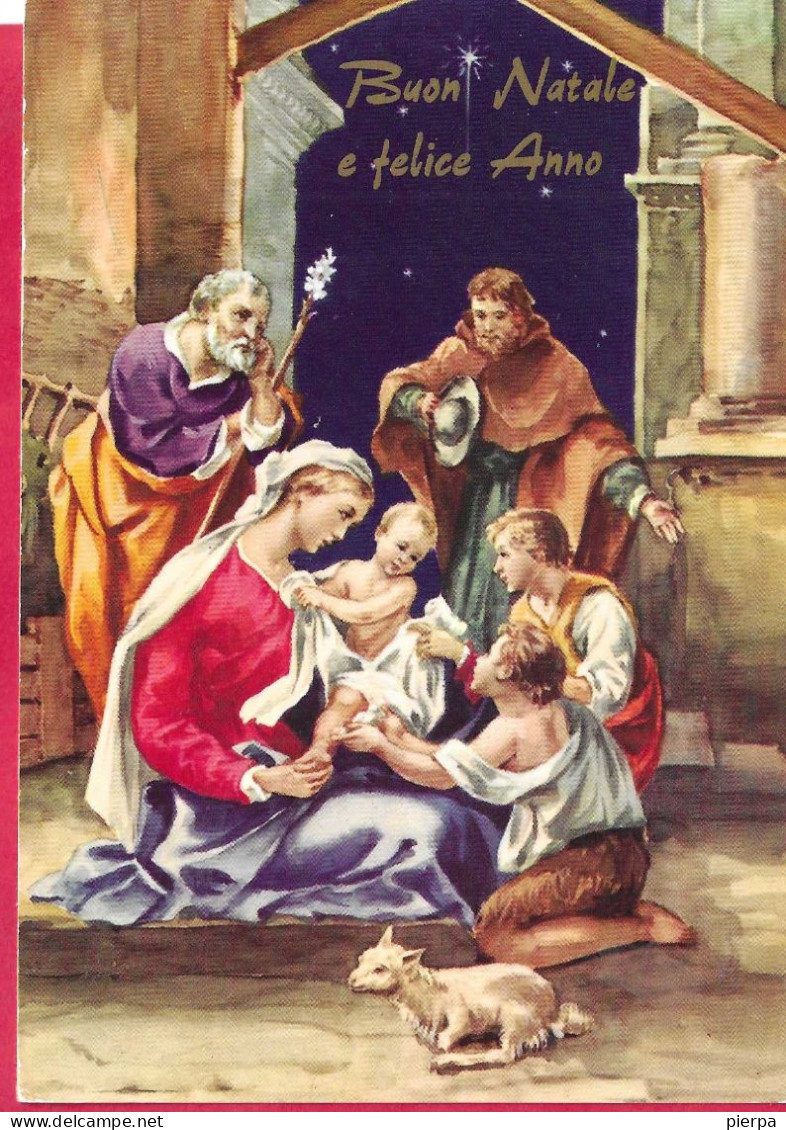 BUON NATALE E BUON ANNO -  LA NATIVITA' - EDIZ. CECAMI 4828 - VIAGGIATA DA MARLIA (LU) 1975 - Autres & Non Classés