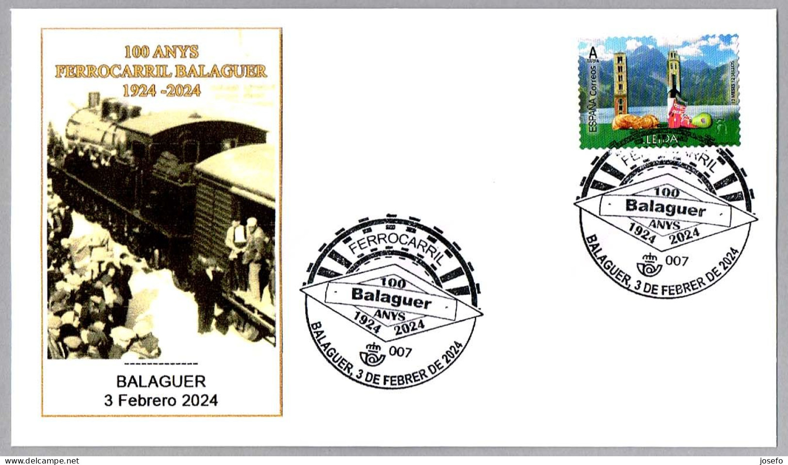 100 Años FERROCARRIL BALAGUER - 100 Years Railroad. Balaguer, Lleida, 2024 - Trains