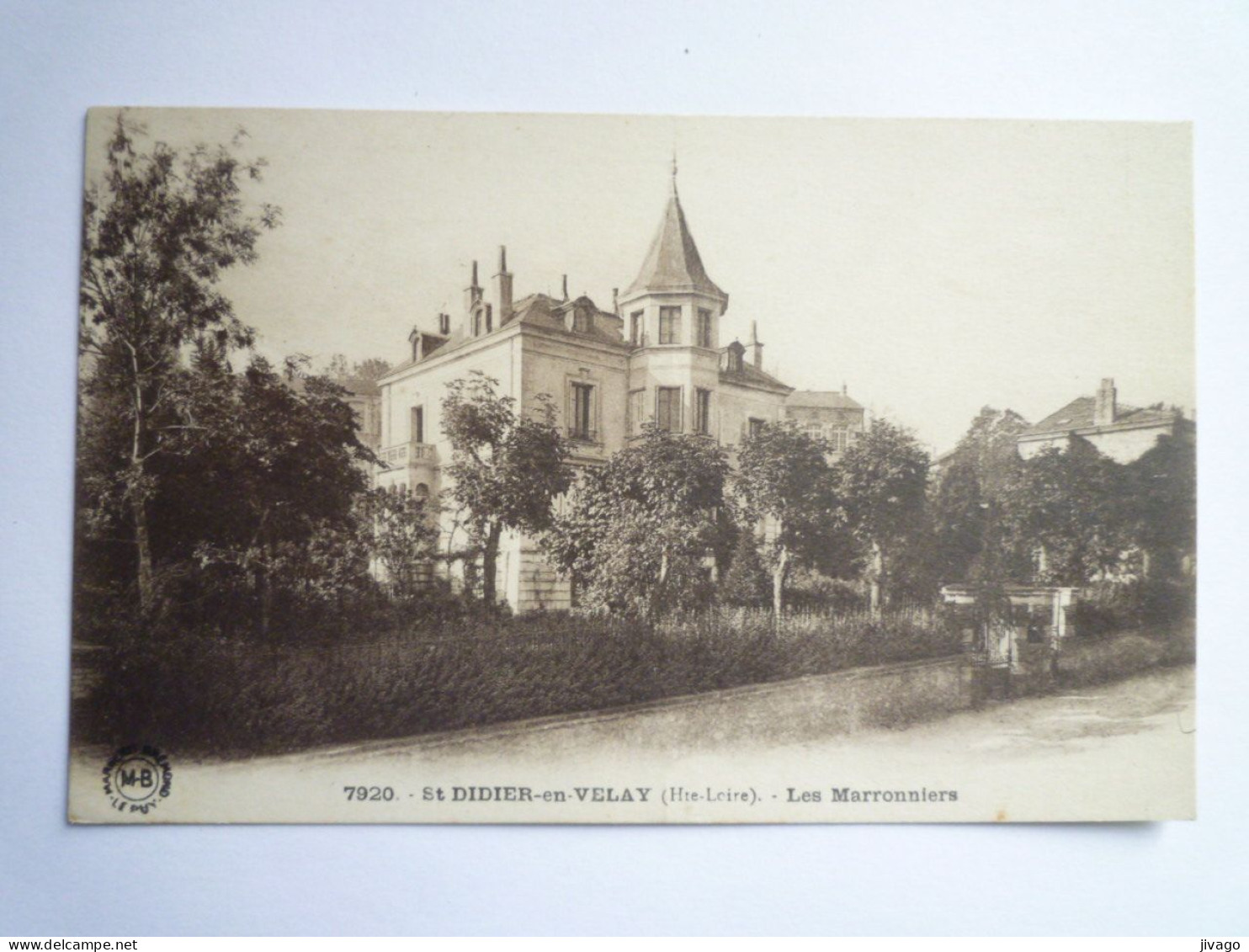 2024 - 1546  SAINT-DIDIER-EN-VELAY  (Haute-Loire)  :  Les MARRONNIERS   1928   XXX - Saint Didier En Velay