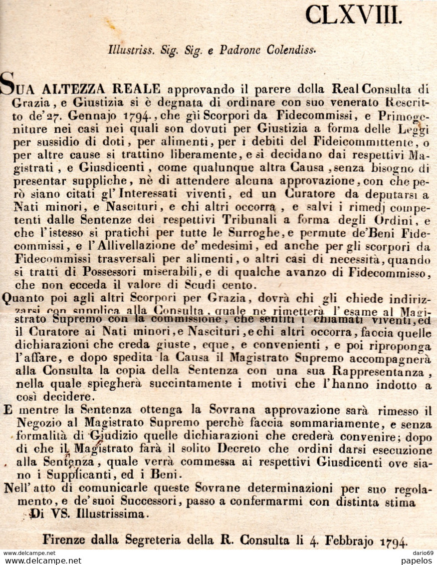 1794 FIRENZE - Plakate